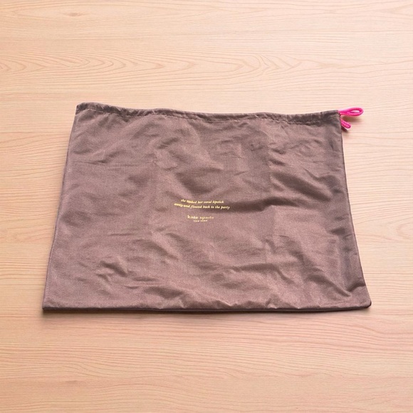 Kate Spade Brown Drawstring 17” x 19” Dustbag - Picture 1 of 9